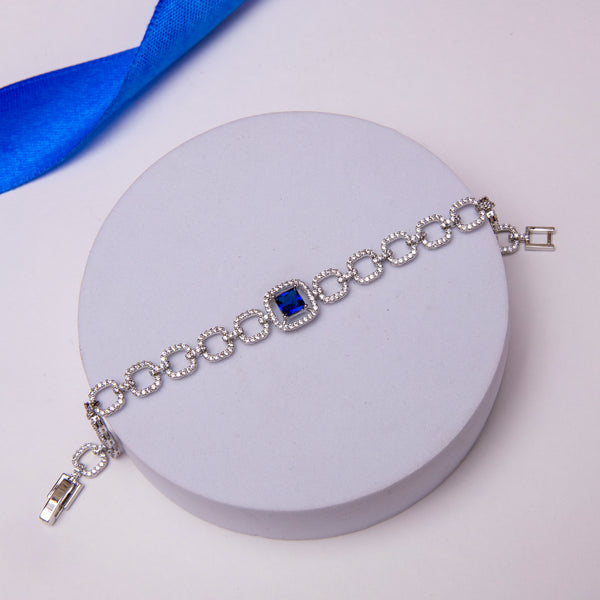 Blue Stone Tennis Bracelet