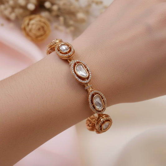 Polki Pacheli Bangle