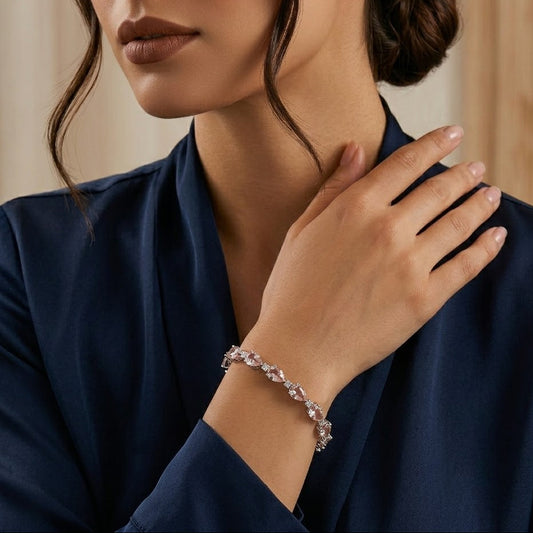 Zephyra Pastel Coloured Tennis Bracelet