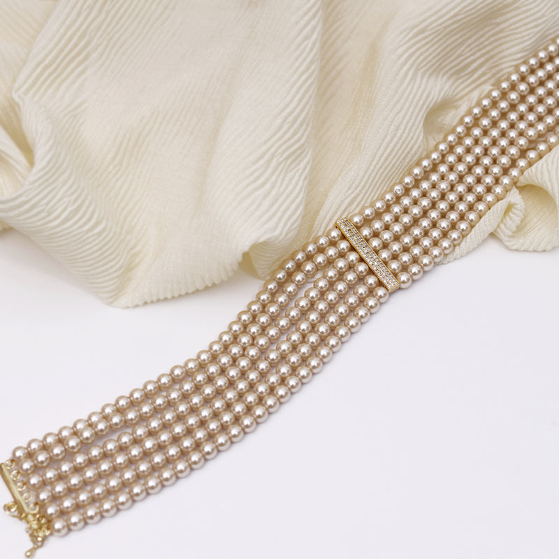 Layered Pearl Choker