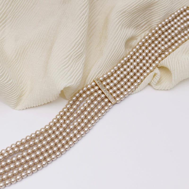 Layered Pearl Choker