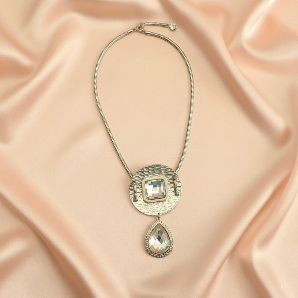 Silver metallic Modern Necklace