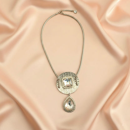 Silver metallic Modern Necklace