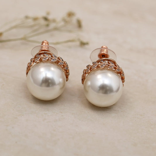 18mm CZ Pearl Stud