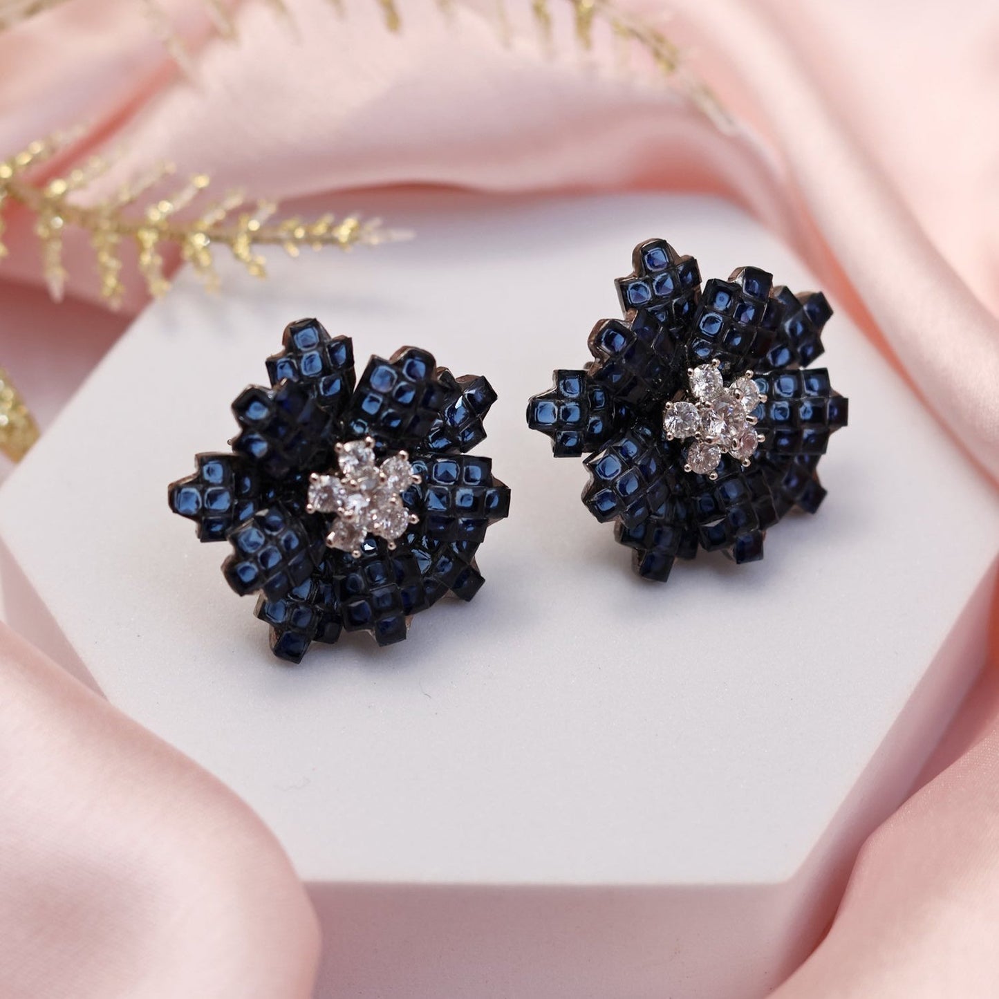 Bella Blue Stone Earrings