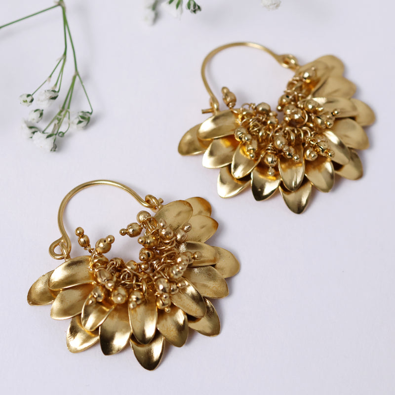 Yashi Gold Plated Hoop Earrings