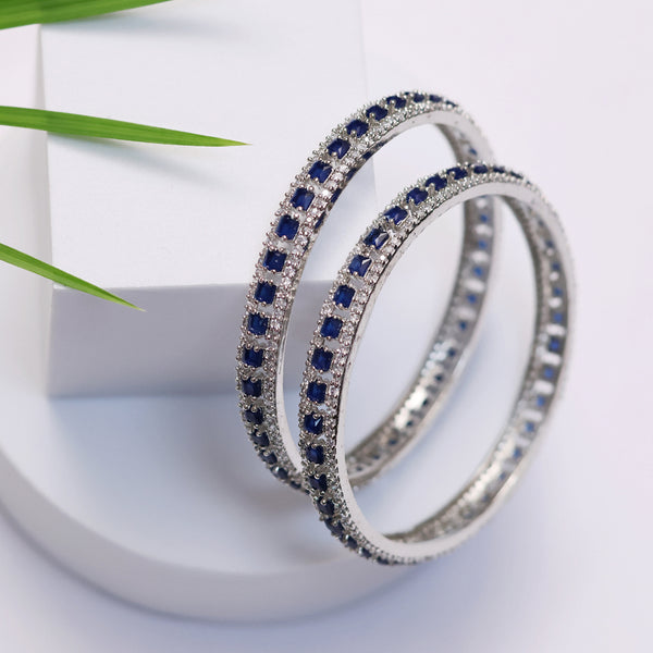 Blue Stone Studded Bangles