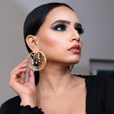 Gazala Kundan Stud Earrings