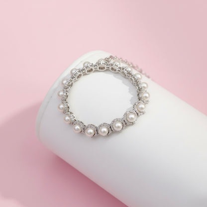 Ankita Pearl Tennis Bracelet