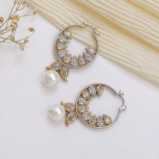 Dual Plating Hoop Earrings