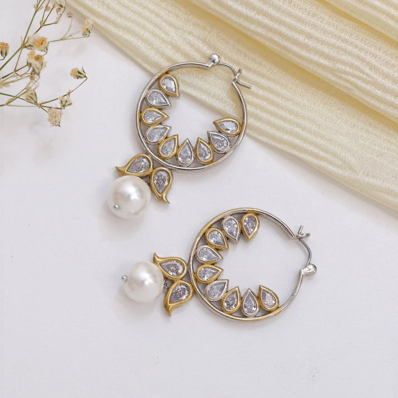 Dual Plating Hoop Earrings