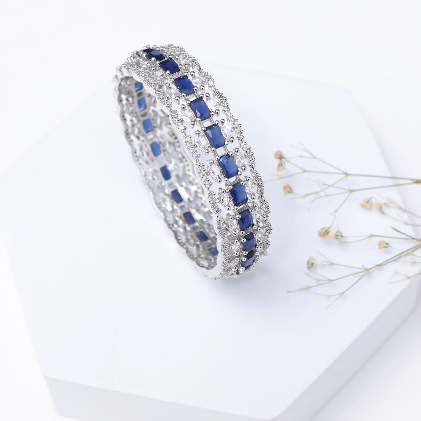 Adivaah Blue Stone Bangle