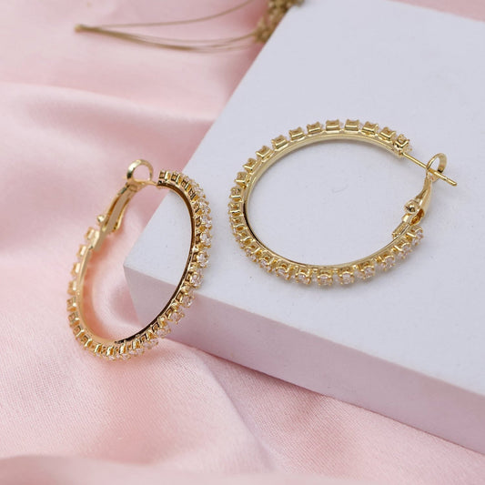 CZ Hoop Earrings