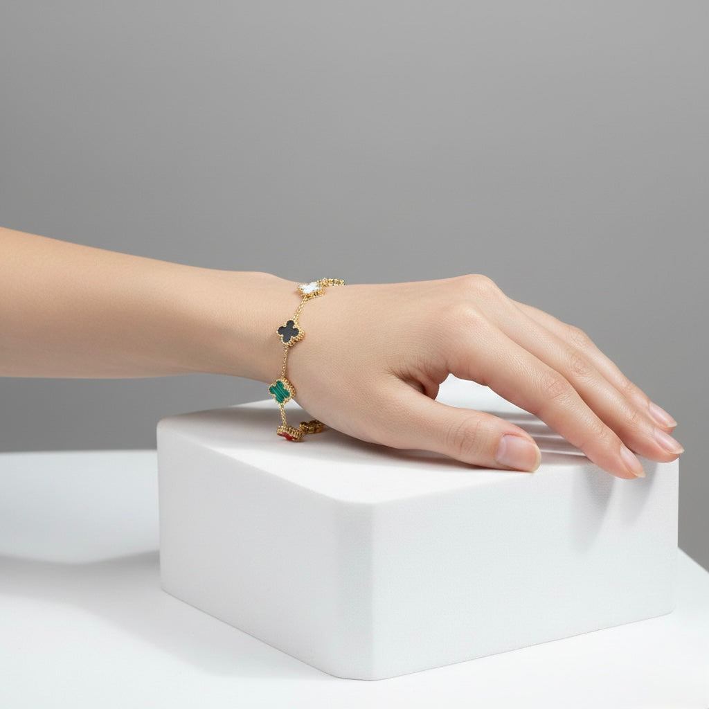 Multi Toned Tennis Bracelet