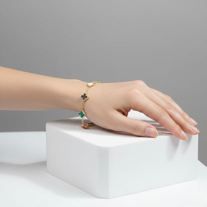 Multi Toned Tennis Bracelet