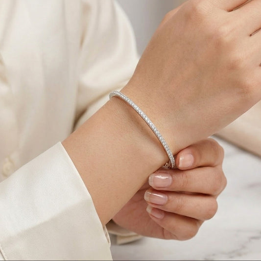 Silver Slik Slim Braclet