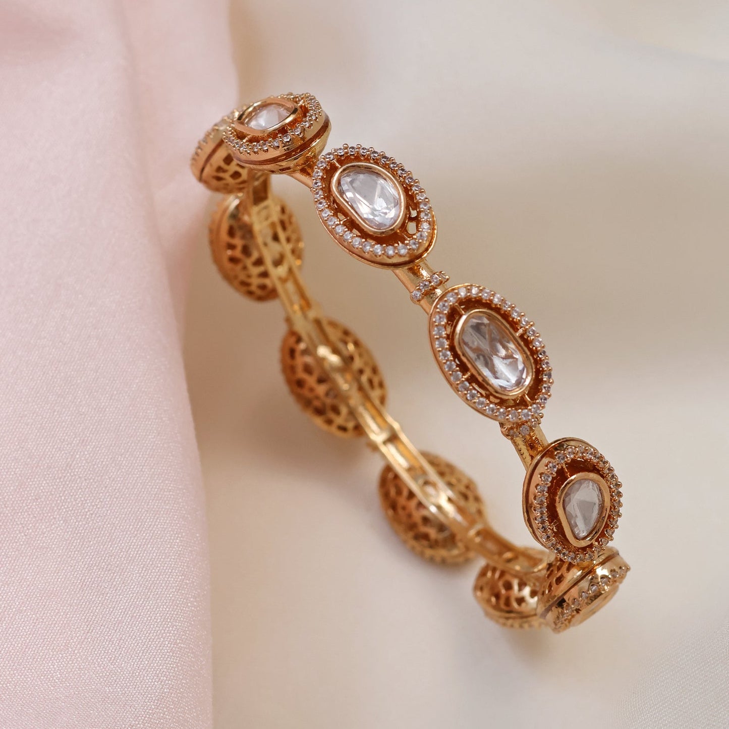 Polki Pacheli Bangle