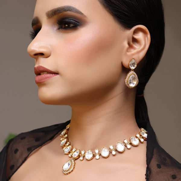 Krishaa Polki Necklace Set