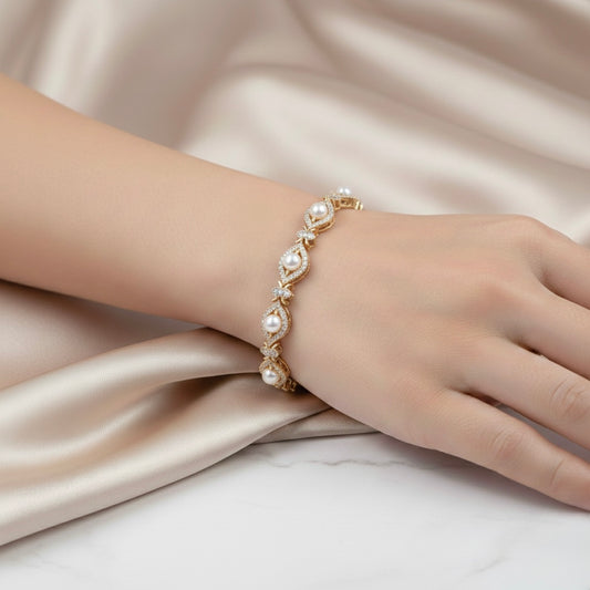 Gold Plated Tennis Bracelet