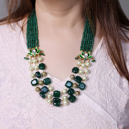 Ashvi Green Necklace