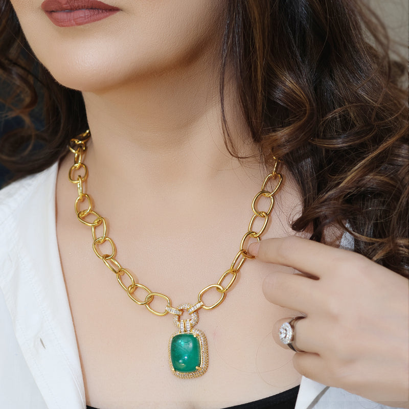 Emerald Necklace Set