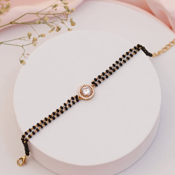 Rosegold Pointer Handmangalsutra