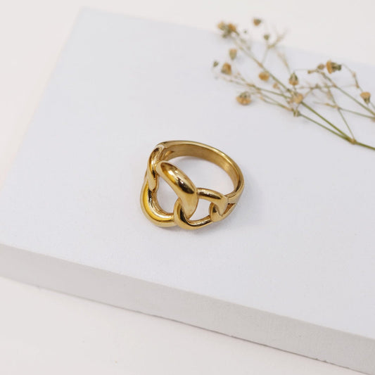 Gold Toned Modern Ring