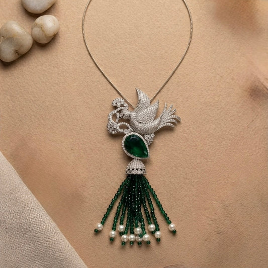 Green Bird Necklace
