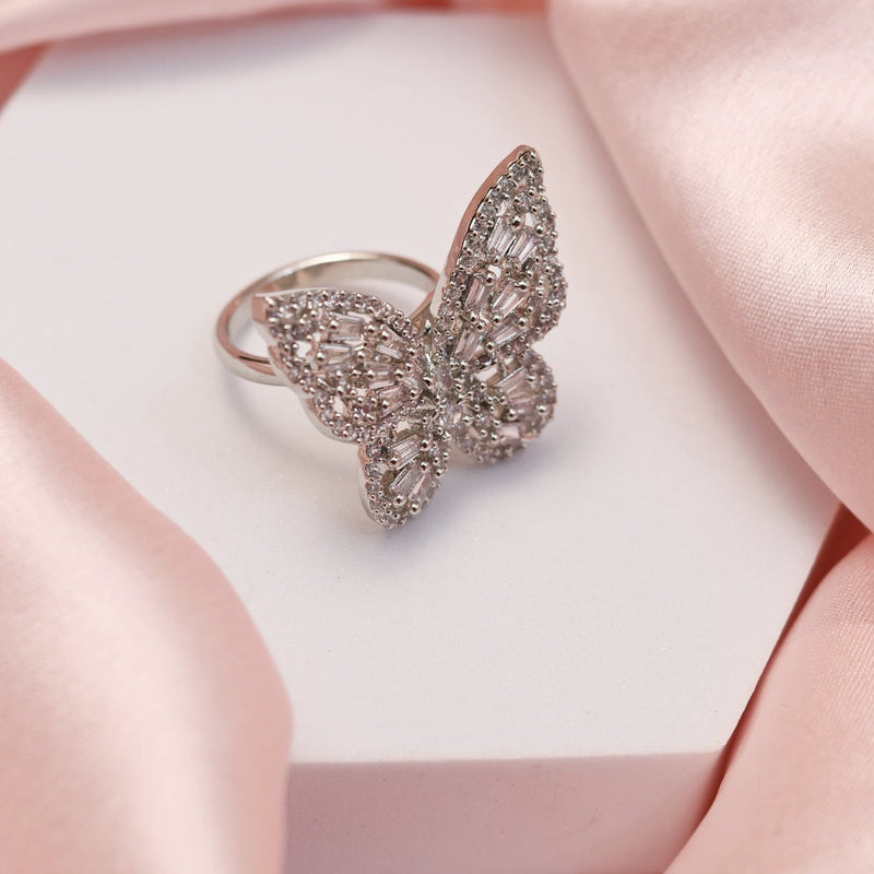 Adjustable Butterfly Ring