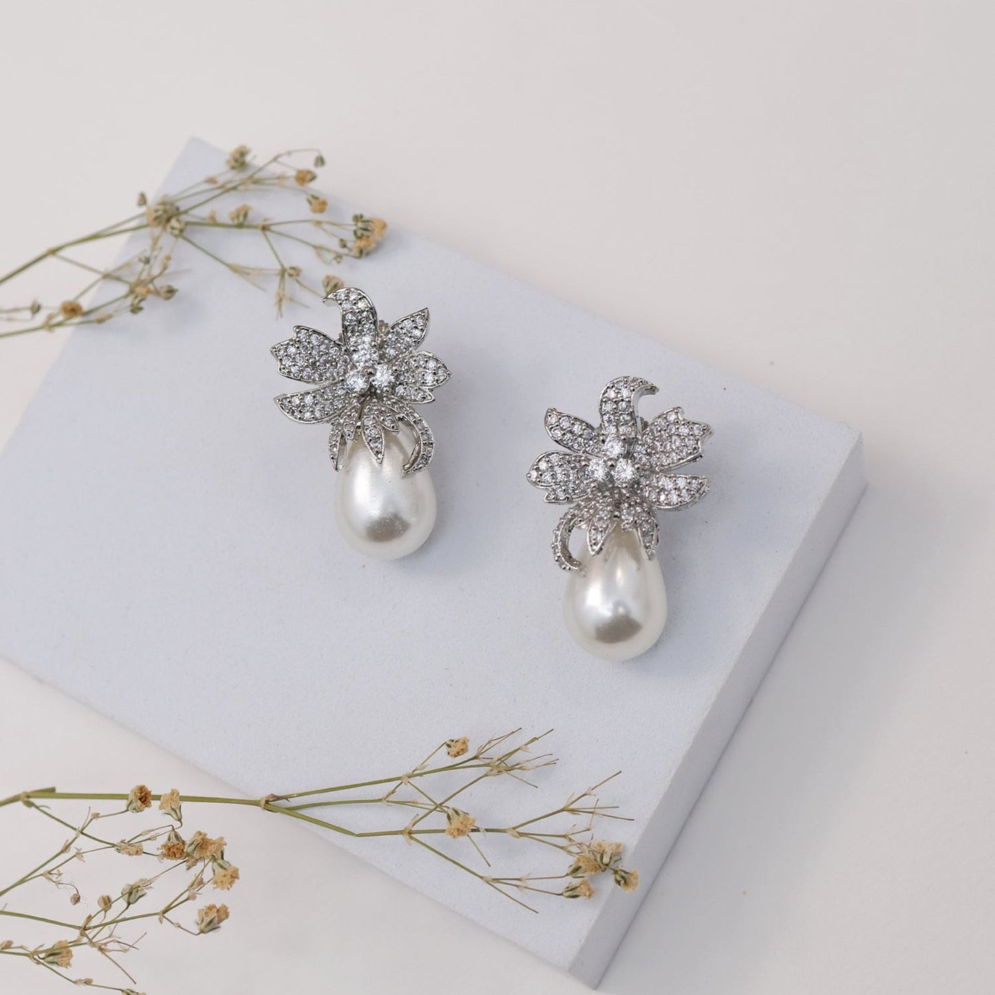 Mihira Pearl Drop Earrings