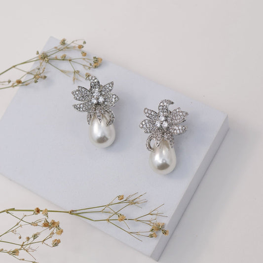 Mihira Pearl Drop Earrings