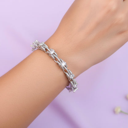 Zirconia Openable Bangle