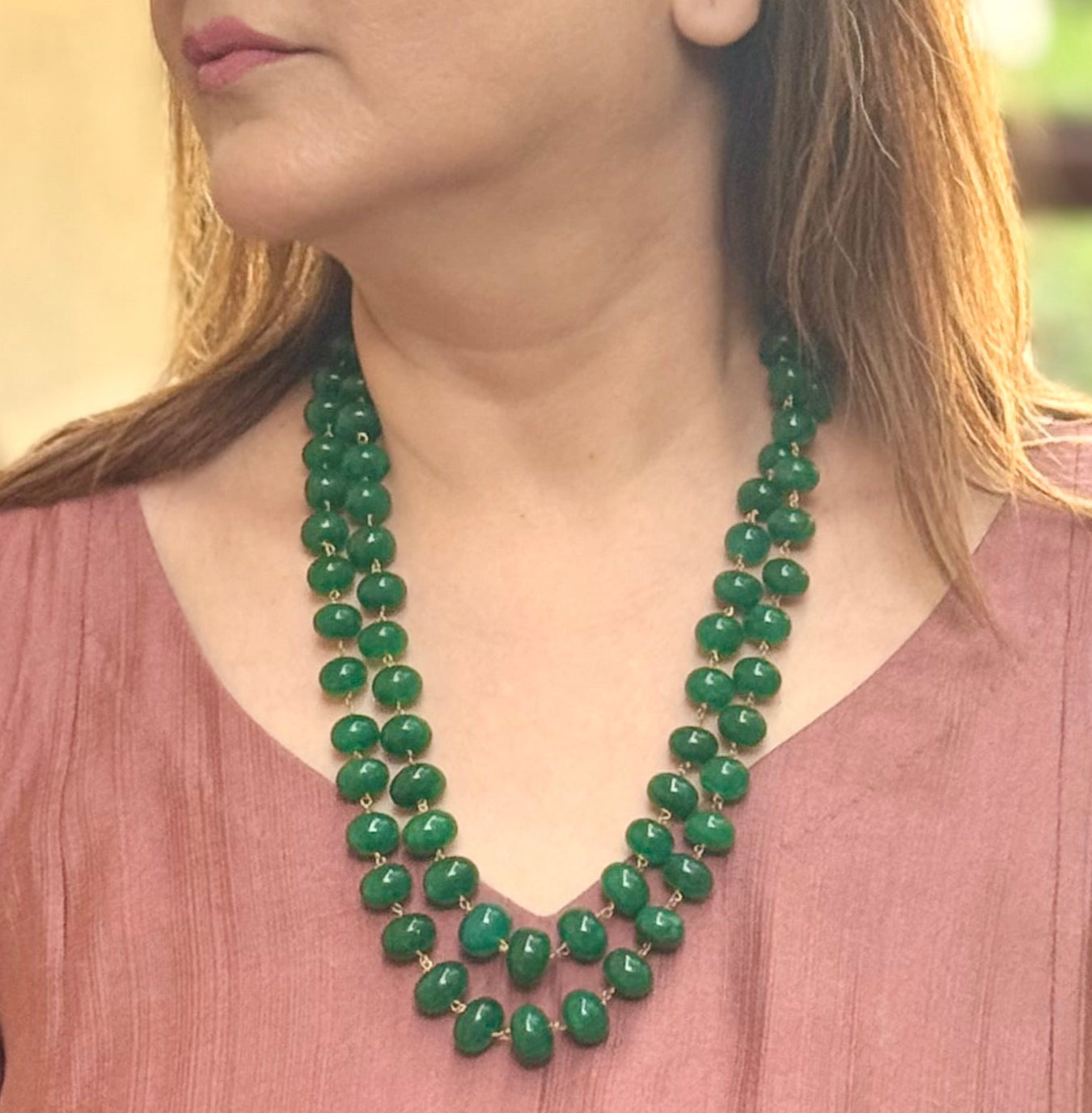 Pankti Emerald Toned Necklace