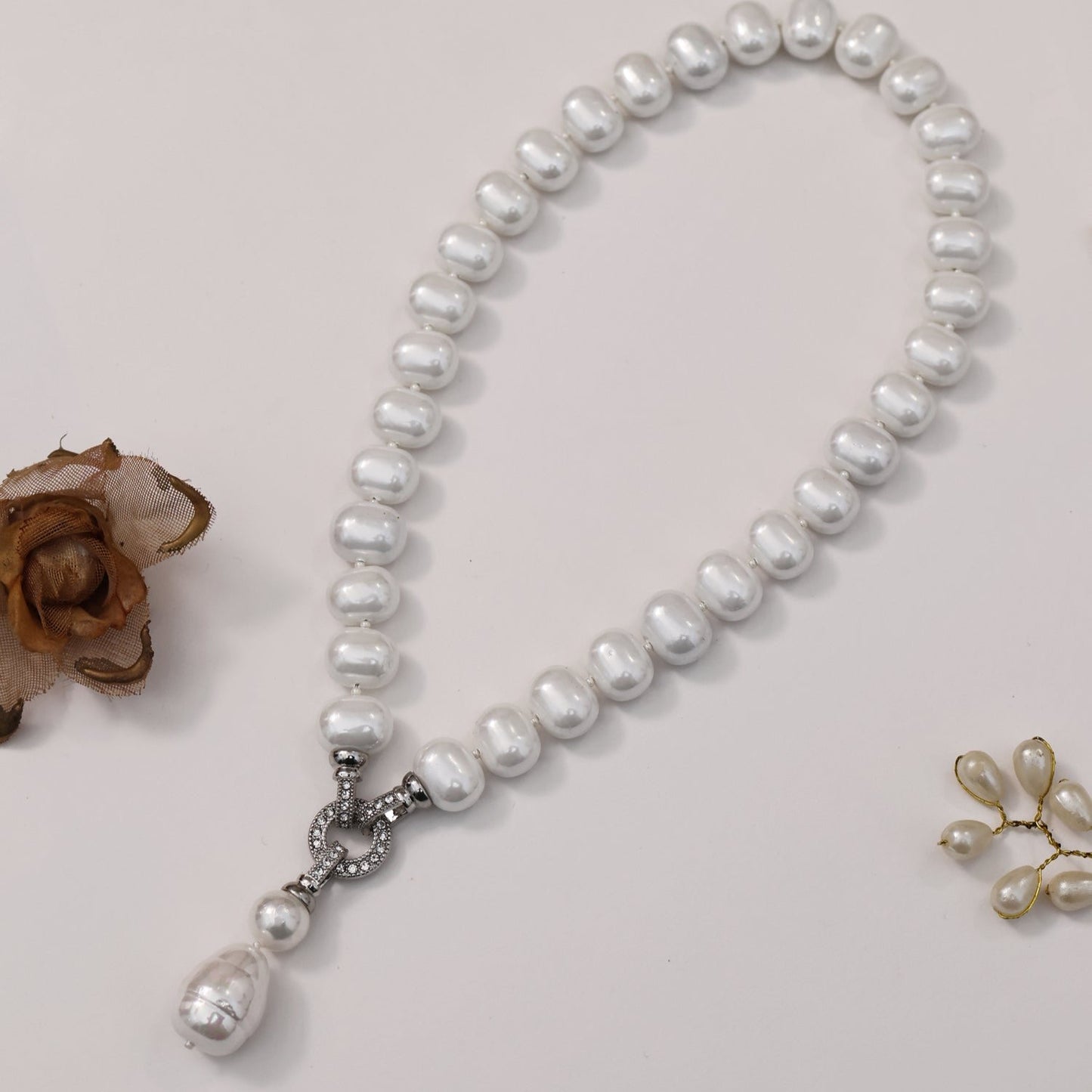 Pearl Drop Necklace Set