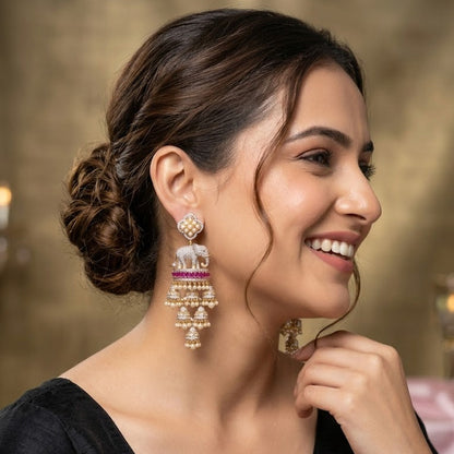 Elephant Traditional Earrings