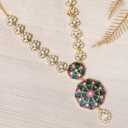 Neeva Inlay Work Necklace Set