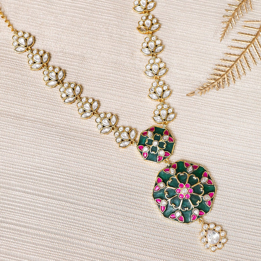 Neeva Inlay Work Necklace Set