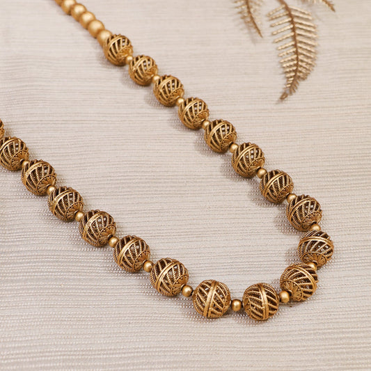 Antique Gold Beads Neklace