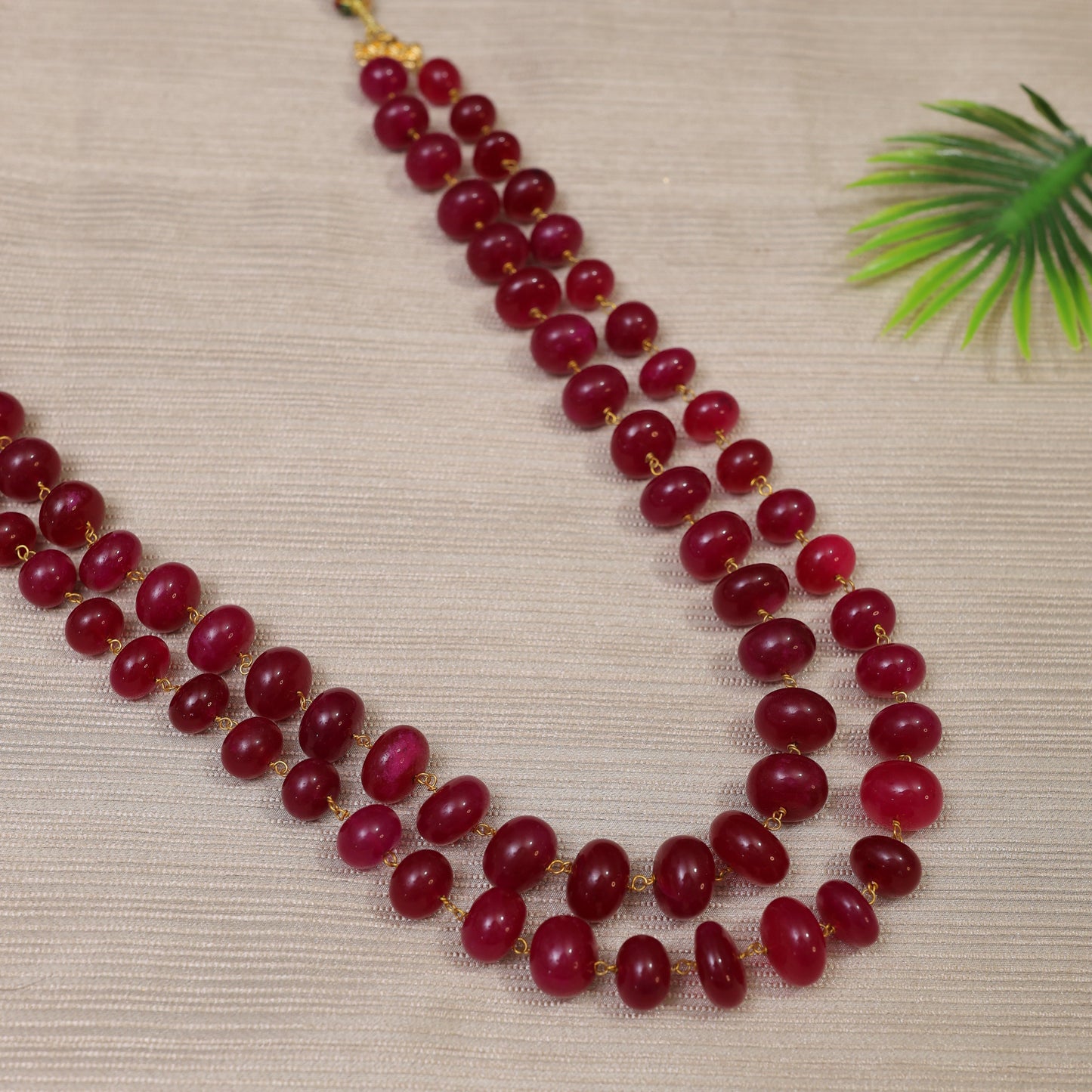 Rubina Deep Pink Necklace