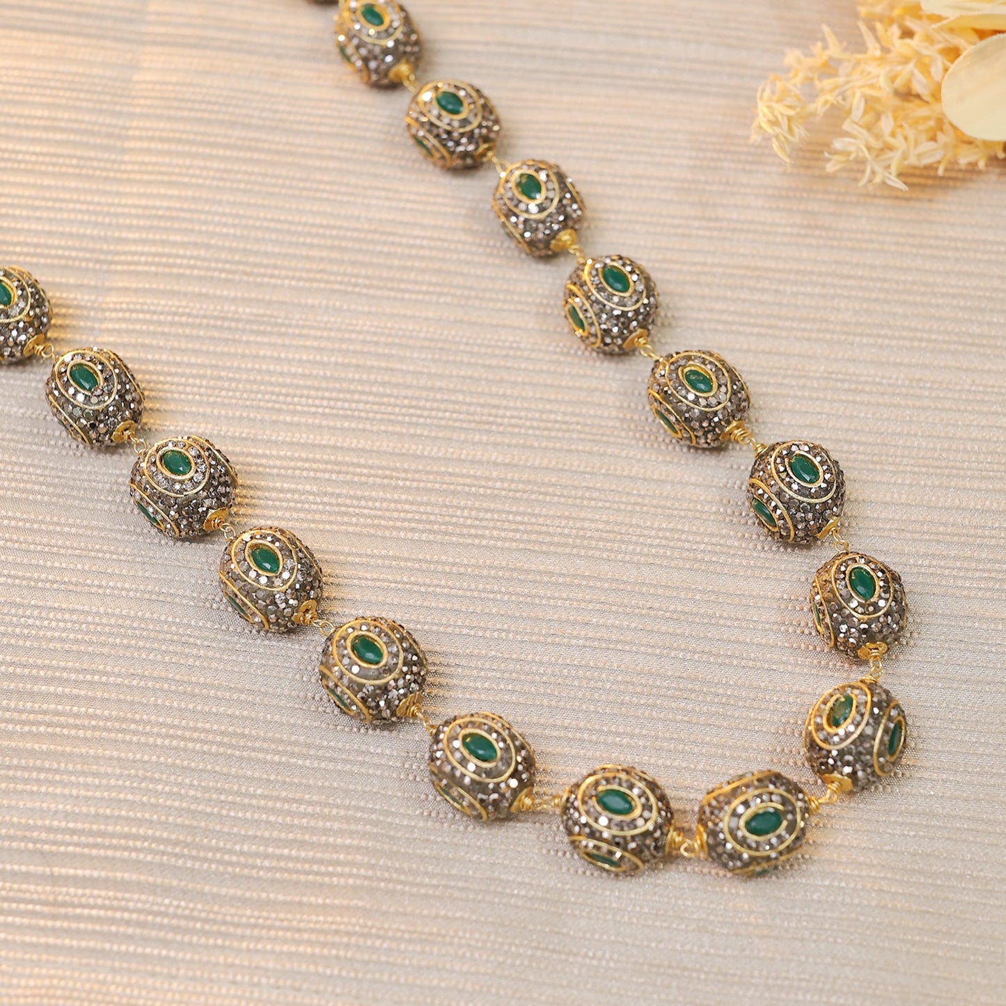 Green Metallic Necklace