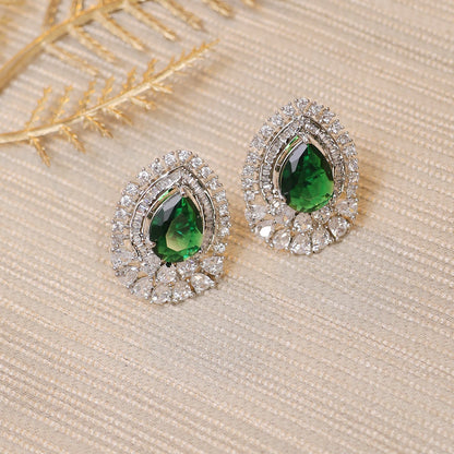 Amaira Green Zirconia Earrings