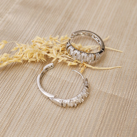 Reeti Zirconia Hoop Earrings