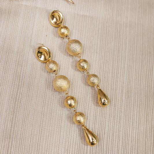 Gold Droplet Earrings