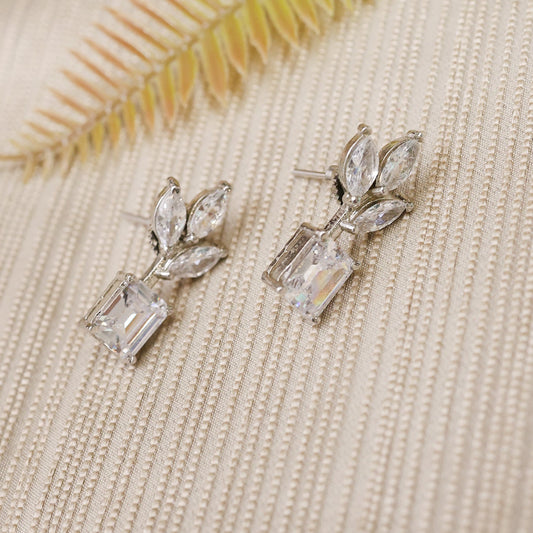 Marquis Shaped Zirconia Earrings