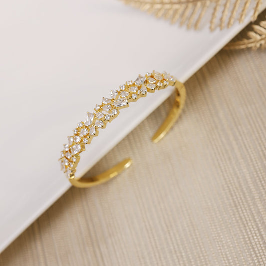 Unshaped Zirconia Openable Bracelet