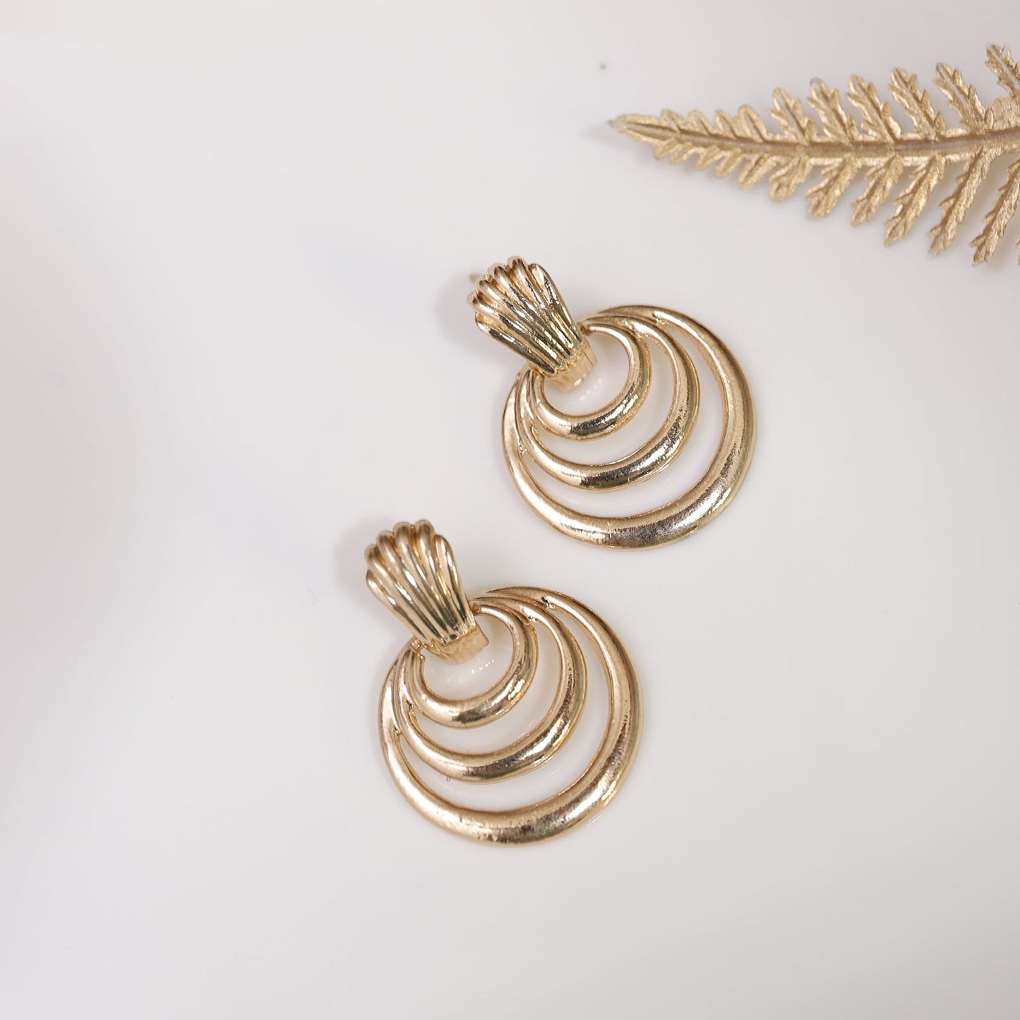 Stainless Steel Layered Earrings