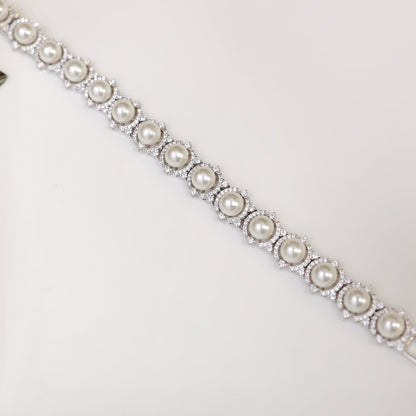 Ankita Pearl Tennis Bracelet