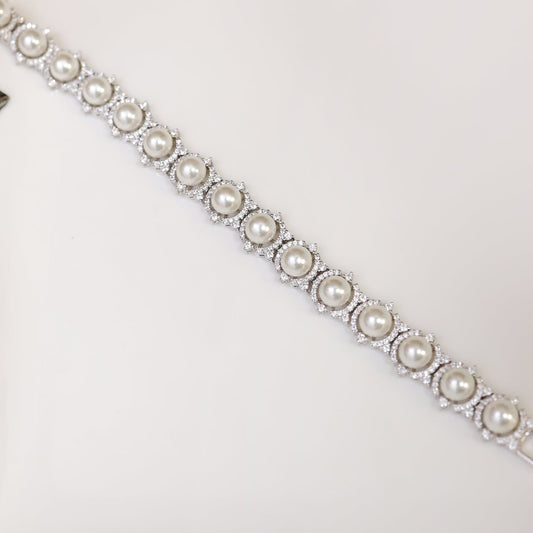 Ankita Pearl Tennis Bracelet