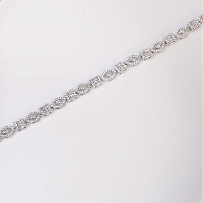Marquis Shaped Zirconia Tennis Bracelet