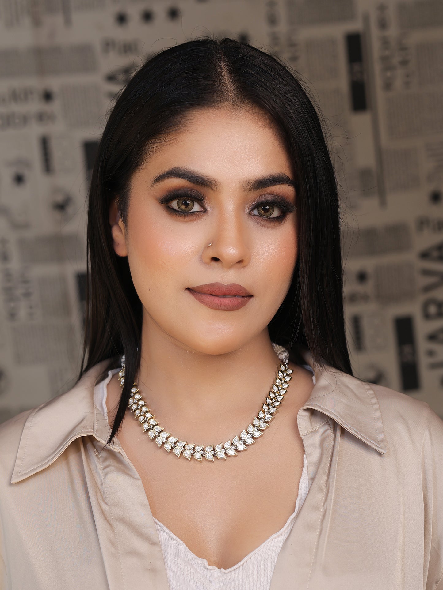 Rimaya Two Toned Necklace Set